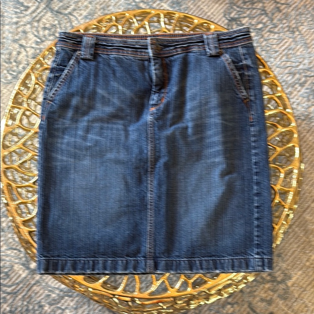 Classic Blue Denim Skirt